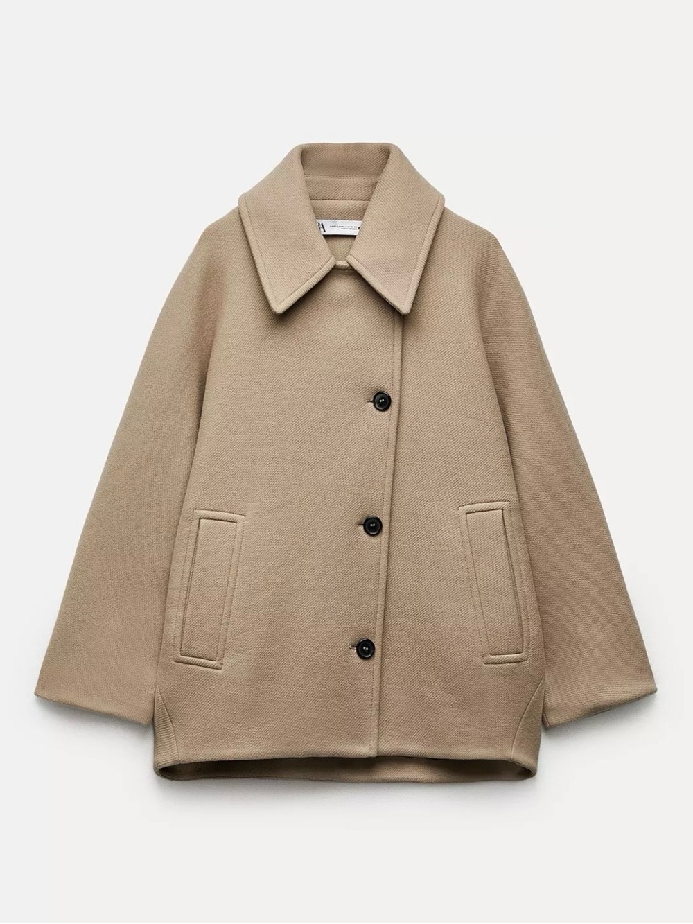Zara Wool-Blend Pea Coat